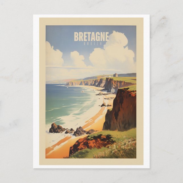 Postal Bretagne - Affiche Vintage - Breton - Bzh - Breizh (Anverso)