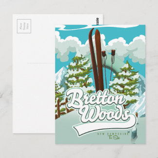 Postal Bretton Woods Nuevo Hampshire Para Esquiar