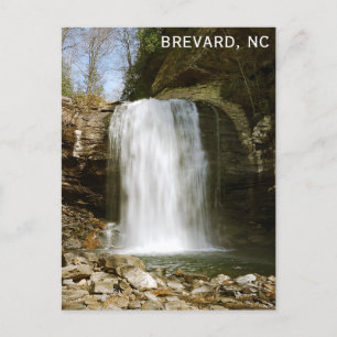 Postal Brevard NC con aspecto de cristal Cae cascada