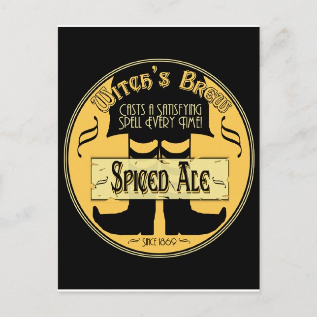 Postal Brew de bruja (Anverso)