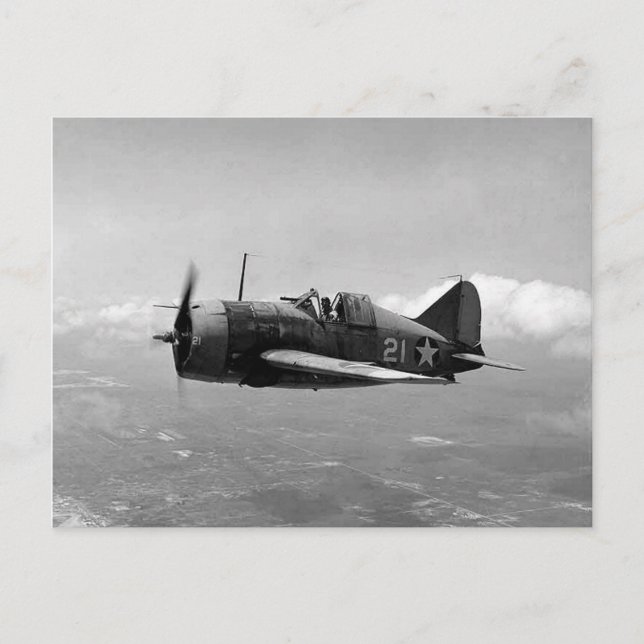 Postal Brewster F2A Buffalo (Anverso)