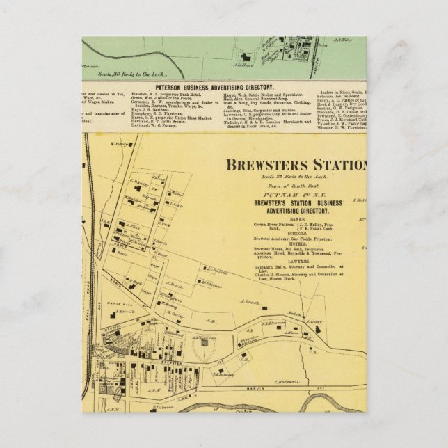 Postal Brewsters Sta, Patterson (Anverso)