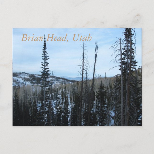 Postal Brian Head, Utah (Anverso)