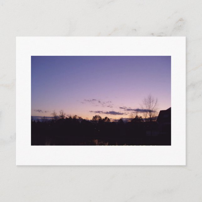 Postal Briar Creek Sunset Raleigh Carolina del Norte (Anverso)