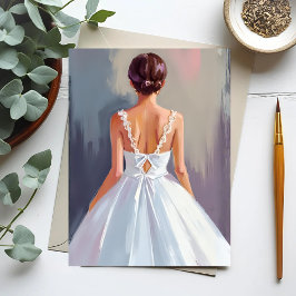 Postal Bridal Gown | White Lace Dress Watercolor