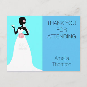 Postal Bridal Shower Gracias Postcard