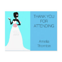 Bridal Shower Gracias Postcard