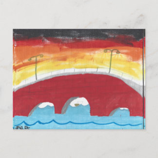 Postal Bridge at Nighttime