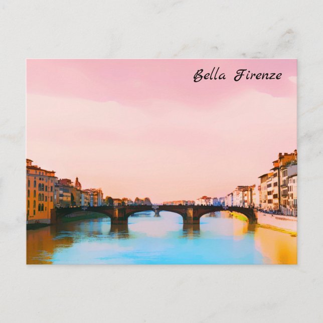 Postal ** Bridge Firenze Florence Italy AP12 (Anverso)