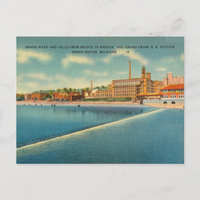 Postal Bridge Street, Grand Rapids, Michigan (Anverso)