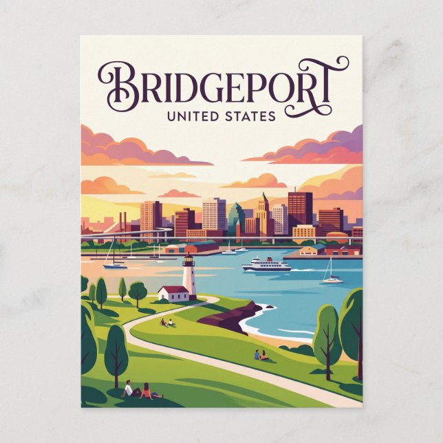 Postal Bridgeport Connecticut (Anverso)