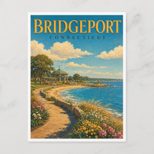 Postal Bridgeport Connecticut Parque Seaside GeoSaga