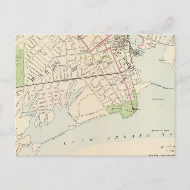 Postal Bridgeport, sur (Anverso)