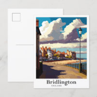 Bridlington England Vintage Travel Ilustracion
