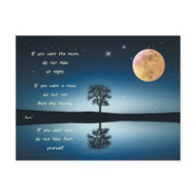 Briefkaart Rumi - Si quieres la luna