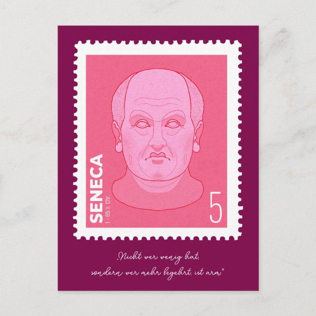 Postal Briefmarke Seneca -   (Anverso)