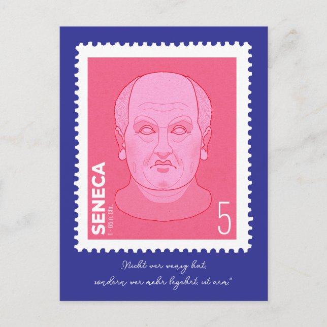 Postal Briefmarke Seneca -   (Anverso)