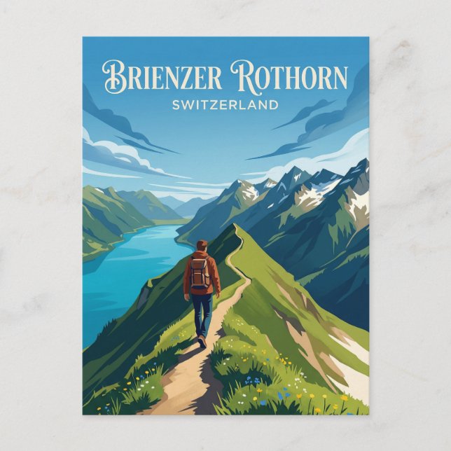 Postal Brienzer Rothorn Suiza (Anverso)