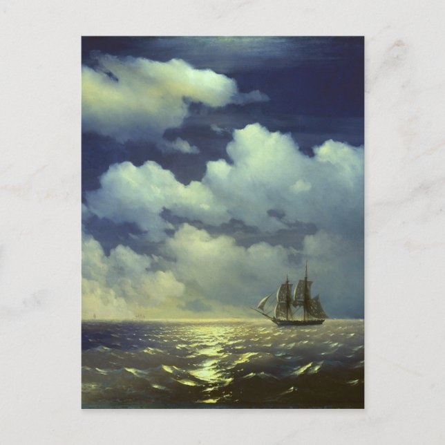 Postal Brig Mercury después de la victoria sobre los barc (Anverso)