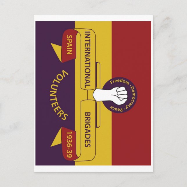 Postal Brigadas Internacionales (Anverso)