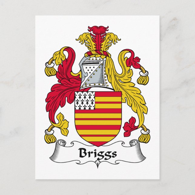Postal Briggs Family Crest (Anverso)