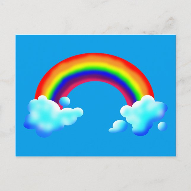Postal Bright & Colorful Rainbow (Anverso)
