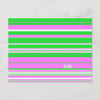 Postal Bright Hello Postcard