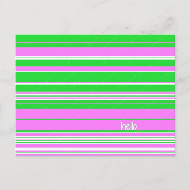 Postal Bright Hello Postcard (Anverso)