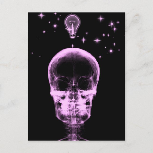 Postal Bright Idea X-Ray Skeleton - Rosa (Anverso)