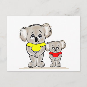 Postal Bright Koalas