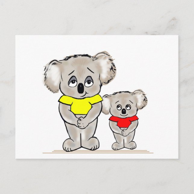 Postal Bright Koalas (Anverso)