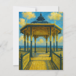 Postal Brighton Bandstand Glow - Pabellón de la costa