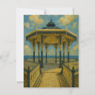 Postal Brighton Bandstand Glow - Pabellón de la costa
