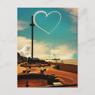 Postal Brighton Beach Heart