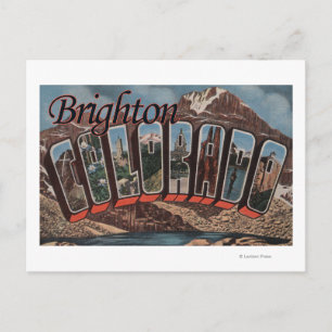 Postal Brighton, Colorado - Escenas de letras grandes