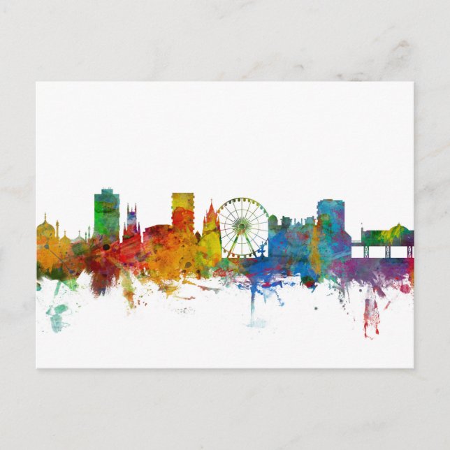 Postal Brighton England Skyline (Anverso)