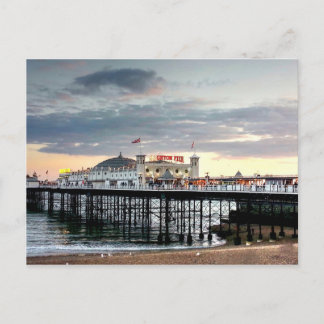 Postal Brighton Pier Sunset