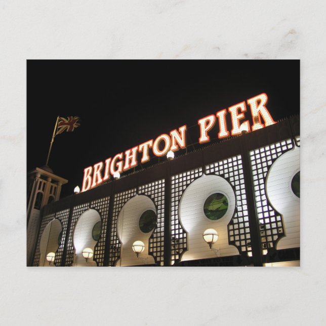 Postal Brighton Pier, Sussex, Reino Unido (Anverso)