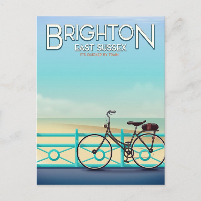 Postal Brighton, poster de viajes de la cosecha de East S (Anverso)