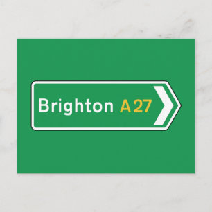 Postal Brighton, Rótulo de carreteras del Reino Unido