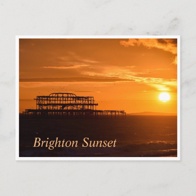 Postal Brighton Sunset (Anverso)