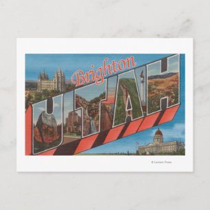 Postal Brighton, Utah - Escenas de letras grandes