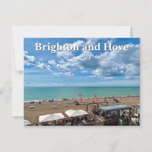 Postal Brighton y Hove Beach en el verano
