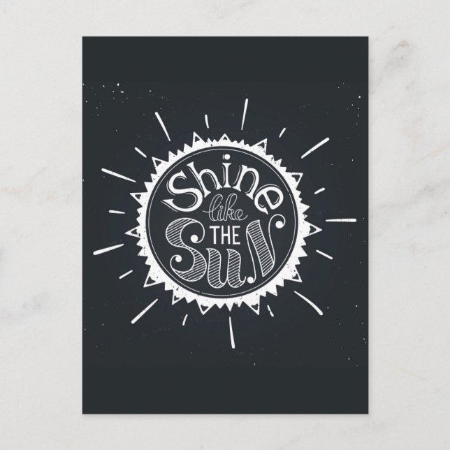 Postal Brilla Como El Sol (Anverso)