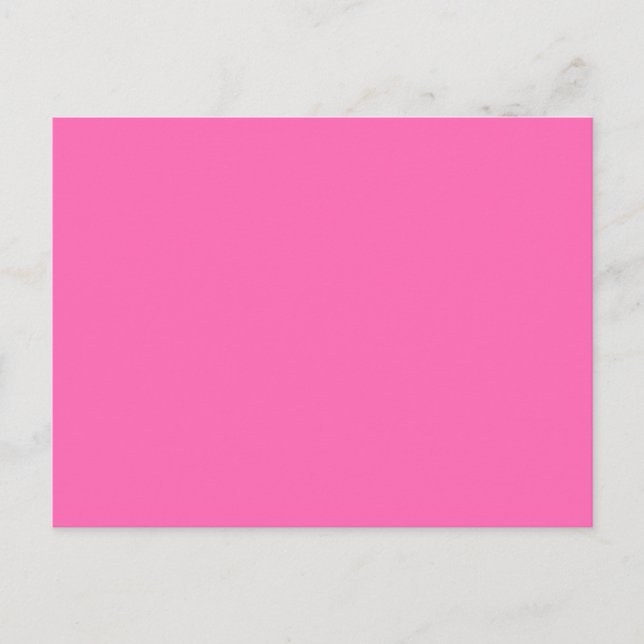 Postal Brillante Candy Caliente Color de tendencia rosa S (Anverso)