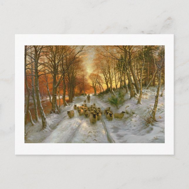 Postal Brillante con toques de horas nocturnas (Anverso)