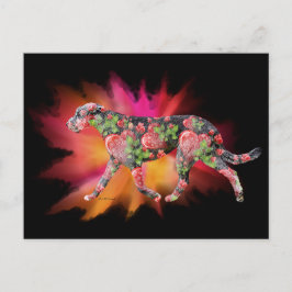 Postal Brillante de color de San Valentín