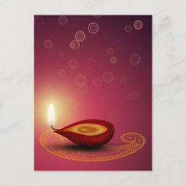 Postal Brillante Diwali - Postcard