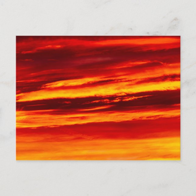 Postal Brillante Red Sunset (Anverso)