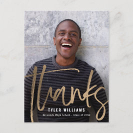 Postal Brillantes Estroques Graduación Moderna Gracias